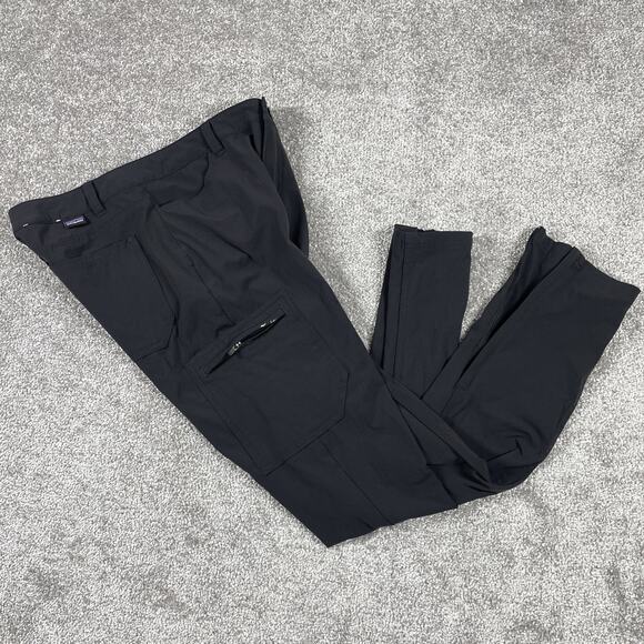 Patagonia Skyline Traveler Pants Womens 2 Nylon Adjustable Waist Ripstop Hiking - Picture 9 of 14
